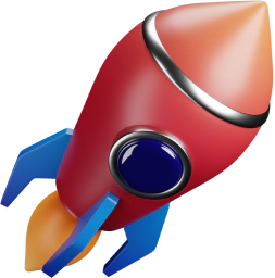 Illustration 3D d'une fusée